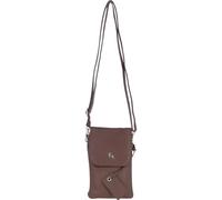 Ashwood Leather Smartphone Crossbody Bag, Mini Handbag for Women, Compact Genuine Leather Phone Bag with Multiple Compartments & Silver Hardware: York (Cognac)