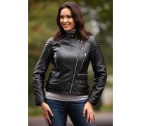Ashwood Leather 'soho' Real Leather Biker Jacket In Black Black
