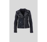 Ashwood Leather 'strega' Real Leather Goth Style Fashion Biker Jacket With Studs In Black Black