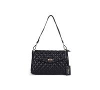 Ashwood Leather 'tramonto Toscana' Real Leather Flapover Quilted Bag In Black Black One Size