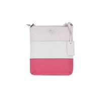 Ashwood Leather 'tricolore Elegante' Leather Crossbody Bag In Fuchsia Fuchsia