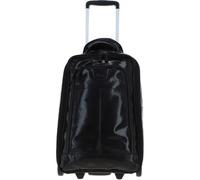 Ashwood Leather Veg Tanned Leather Luggage Cabin Trolley Black/ari