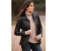 Ashwood Leather Versatile Real Leather Casual Jacket In Black Black