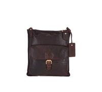 Ashwood Leather Vintage Small Leather Shoulder Bag In Dark Brown Dark Brown