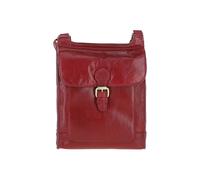 Ashwood Leather Vintage Small Leather Travel Shoulder Bag In Red Red