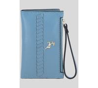 Ashwood Leather 'vivienna' Real Leather Purse In Blue Blue