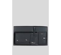 Ashwood Leather 'wise Tour' Real Leather Gift Travel Set In Black Black