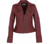 Ashwood Leather Women’s Biker Jacket, Genuine Leather Motorcycle Jacket with Zip Pockets, Zip Cuffs & Regular Fit, Real Leather Outerwear: AWL-1991