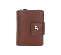 Ashwood Leather Women's 'Arte in Pelle' RFID Secure Leather Wallet/Purse with Zip & Stud Closure in Tan Ashwood Leather Tan One Size