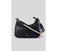 Ashwood Leather Women's 'Bella Toscana' Real Leather Crossbody Bag with Webbing Strap in Black Ashwood Leather Black One Size