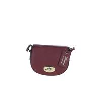 Ashwood Leather Women's 'Borsa della Moda' Real Leather Saddle Crossbody Bag in Wine Ashwood Leather Wine One Size
