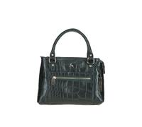 Ashwood Leather Women's Croc Finish Real Leather Tote Bag in Green Ashwood Leather Green