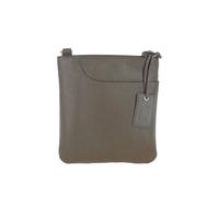 Curve Zip Top Leather Cross Body Bag Ashwood Leather Grey One Size
