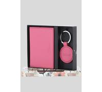 Ashwood Leather Women's Elegant Real Leather Card Holder & Key Ring Set in Rose Ashwood Leather Rose One Size