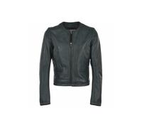 Ashwood Leather Women's "Ethel" Real Leather Collarless Jacket in Green | Size: 20 Ashwood Leather Green 20