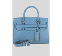 Ashwood Leather Women's 'Fiorella' Real Leather Handbag with Detachable Crossbody Strap in Blue Ashwood Leather Blue One Size
