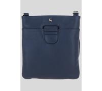 Ashwood Leather Women's Genuine Leather Crossbody x Shoulder Bag with Golden Accents in Dark Blue Ashwood Leather Dark Blue One Size