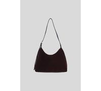 Ashwood Leather Women's Genuine Leather & Suede Shoulder Bag with Adjustable Strap in Brown