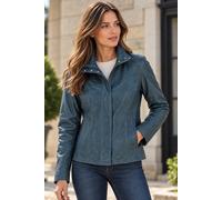 Ashwood Leather Women's 'Juliet' Real Leather Jacket in Grey | Size: 24