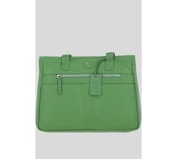 Ashwood Leather Women's 'London' Real Leather Shoulder Bag in Green
