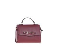 Ashwood Leather Women's Real Leather Flap Over Handbag in Wine Ashwood Leather Wine One Size