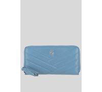 Ashwood Leather Women's 'Seraphina' Real Leather Purse with RFID-Protection in Blue Ashwood Leather Blue One Size