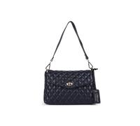Ashwood Leather Women's 'Tramonto Toscana' Real Leather Flapover Quilted Bag in Navy Ashwood Leather Navy One Size
