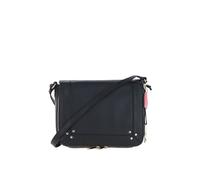 Ashwood Leather Women's 'Tsanta' Flap Over Real Leather Shoulder Bag in Black Ashwood Leather Black One Size