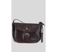 Ashwood Leather Women's 'Violet' Real Leather Flap-Over Crossbody Bag in Brown Ashwood Leather Brown One Size