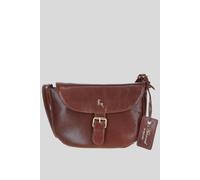 Ashwood Leather Women's 'Violet' Real Leather Flap-Over Crossbody Bag in Light Brown Ashwood Leather Light Brown One Size