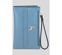 'Vivienna' Real Leather Purse Ashwood Leather Blue One Size