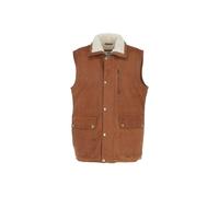 Ashwood 'Luck' Ashwood Leather Fleece Lined Waistcoat - 6XL - Tan Snuff