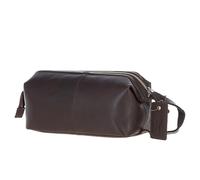 Ashwood Men’s Vintage Leather Washbag - Full-Grain Distressed Toiletry Bag - Travel Dopp Kit with Zip Compartments - Stylish Grooming Organizer for Men's: Q-47 (Brandy)