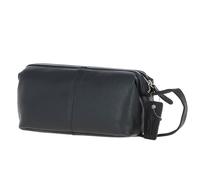 Ashwood Men’s Vintage Leather Washbag - Full-Grain Distressed Toiletry Bag - Travel Dopp Kit with Zip Compartments - Stylish Grooming Organizer for Men's: Q-47 (Black)