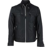 Ashwood Men's Genuine Leather Biker Jacket - Black: Bronx