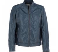 Ashwood Mens Leather Biker Jacket: BR-Rock 2 - 5XL - Leather - Navy Blue