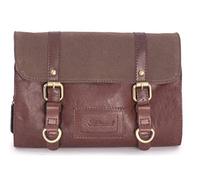 Ashwood - Men's Travel Toiletry Bag - Leather and Canvas - Medium Wash Bag - Hanging Cosmetic Case - Hammersmith 7010 - Tan