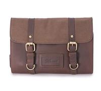 Ashwood - Men's Travel Toiletry Bag - Leather and Canvas - Medium Wash Bag - Hanging Cosmetic Case - Hammersmith 7010 - Mud (Brown)