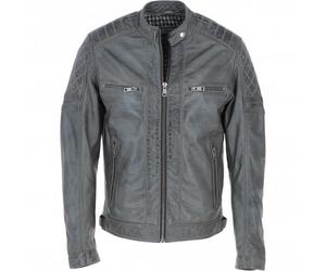 Ashwood Premium Leather Men's Vintage Biker Jacket: AWM-N2 - 2XL - Leather - Grey