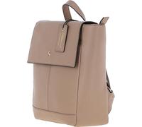 Ashwood Real Leather Backpack for Women - Pebbled Leather Rucksack Bag with Gold Hardware & Jacquard Floral Lining - Stylish Small Travel Backpack & Everyday Handbag, Flapover School Bag 64257