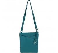 Ashwood Real Leather Cross Body Bag for Women - Zip Top Handbag with Multiple Pockets - Deep Lake - 64640/Curve