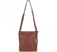 Ashwood Real Leather Cross Body Bag for Women - Zip Top Handbag with Multiple Pockets - Gold-Coloured Hardware - 64640/Curve