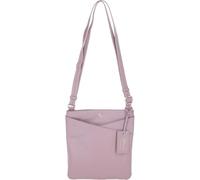 Ashwood Real Leather Cross Body Bag for Women - Zip Top Handbag with Multiple Pockets - Wood Rose - 64640/Curve