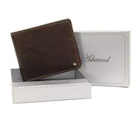 ASHWOOD - Slim Classic Bi-fold Wallet & Gift Box - Genuine Leather - 8 Credit Card Section - 1211 - Brown & Tan