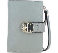 Ashwood Small Ladies Leather Purse - RFID Protected - Genuine Leather Compact Wallet for Women - Secure Twist Lock - Zip Pocket, Card Slots & Photo ID Window - Gift Boxed: 32047 (Sage)