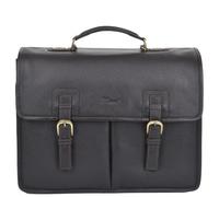 Ashwood Triple Gusset Heavy Duty Real Leather Briefcase: Gareth - One Size - Leather - Brown