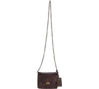 Ashwood Vintage Mini Leather Shoulder Bag With Chain Strap: G27 - One Size - Brandy Brown - Leather