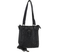 Ashwood Vintage Woven Leather Bag - One Size - Dark Grey - Leather