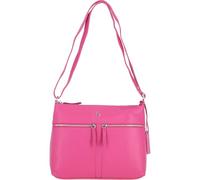 Ashwood Women’s Designer Leather Shoulder & Crossbody Bag, Handbag with Secure Zip Pockets, Versatile Genuine Leather Bag for Daily Use & Special Occasions: Mourne (Hot Pink)
