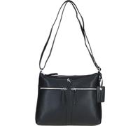Ashwood Women’s Designer Leather Shoulder & Crossbody Bag, Handbag with Secure Zip Pockets, Versatile Genuine Leather Bag for Daily Use & Special Occasions: Mourne (Black)
